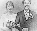 思い出のお写真を鉛筆画風イラストにします 大切な一枚を温かみのある手描き風に イメージ2
