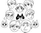記念日等に！似顔絵作成いたします シンプルでわかりやすいイラストです イメージ6