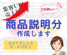 売れるサービス・商品の内容説明文章を作成します 集客UP・売上UPにつながります イメージ1