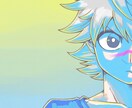 SNS用のバストアップイラストを描きます 『色』をテーマにした少年漫画風アイコン イメージ4