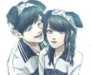 単色/フルカラーの似顔絵を提供します 可愛いイラストのまま似ている似顔絵が欲しい方に イメージ4