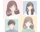 似顔絵アイコン作成します SNSやブログ、Youtubeチャンネル用アイコン描きます イメージ1