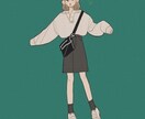 お気に入りのコーデを可愛いイラストにします 色味、雰囲気、ポーズなど、相談しながら描いていきます！ イメージ5