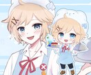 等身イラストのバストアップ描きます ふわっと可愛い雰囲気のイラストです！ イメージ1