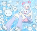キャラクターイラストを描きます オリジナルキャラクターのデザイン、イラスト制作を行います。 イメージ4