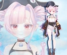 女の子Vtuber向け！夢かわモデルを制作します オプション：配信画面/背景/ネームロゴ/待機中/動画素材 イメージ5