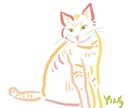 ペット似顔絵描けます いただいたお写真をおしゃれでカラフルなイラストにします！ イメージ1