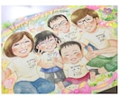 大人数も！優しいタッチの柔らかい似顔絵を描きます 還暦/結婚式/プレゼント/カップル/ペットなど イメージ3