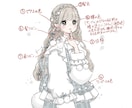 シンプル簡易！ポンポンリボン量産イラスト描きます ポンポンリボン量産の【変更可能箇所少なめ&塗り簡易】枠です イメージ2
