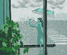物語を感じる装画イラストを描きます 風景と人物により情感と物語性を持たせた装画をお届けします。 イメージ2