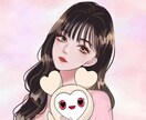 SNS映え✨ゆるかわおしゃれアイコン描きますます ポップで可愛いおしゃれ人物アイコン描きます イメージ7