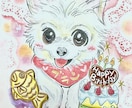 最短翌日発送！　優しく可愛い似顔絵を描きます 愛情こもった素敵なメッセージも一緒に考えます。 イメージ5