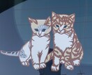 大切なペットを切り絵のステッカーにします 完全オーダーメイド、世界に一つだけのステッカーです イメージ5