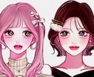 可愛いSNSアイコン描きます 【韓国系から地雷系まで！様々な女の子を書かせて頂きます！】 イメージ1
