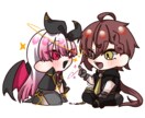 かわいいSDイラスト描きます かわいい選べる2種類の絵柄でお描きします！ イメージ4