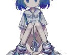 病み(闇)風の絵柄でアイコンなど描きます SNSの裏垢や病み垢などにおすすめです！ イメージ3