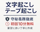 丁寧な文字起こし・テープ起こし承ります ｜初回10分まで無料！～修正２回まで無料～ イメージ9