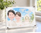 似顔絵アクリルスタンドタイプを制作します 壁穴が開けられない賃貸でも安心！受け手に配慮したギフト♪ イメージ10