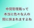 中間管理職の辛さ、課長の私が何度でもお聞きします 板挟み│苦しい│部下│上司│モチベーション│メンタルケア イメージ3