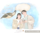 オシャレかわいい♩温かくて似てる似顔絵かきます 印刷郵送◎シンプルだけどあったかい♩プレゼント/還暦/記念日 イメージ3