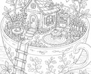 オリジナル塗り絵をオーダーメイドで制作します お子様の知育やプレゼントに！世界に一つの線画イラスト イメージ10