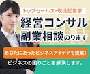 経営コンサル、副業相談のります あなたにあったビジネスアイデアを提案 イメージ1