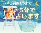 現在過去未来を5分でサクッとシンプルに鑑定します ご質問１つまで♡お試し5分で気分転換⭐︎そのまま延長可能です イメージ4