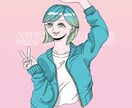 ポップ、レトロ、スポーティなイラストをお描きします 80〜90年代風ポップイラスト! イメージ9