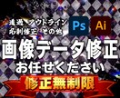 画像の加工、透過、アウトライン化、修正します 背景の色や画像の変更、差し替えなどもご相談ください。 イメージ1