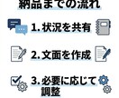 返信文・ビジネス文を丁寧に作成します 角が立たない言い回しに整え、相手に合わせて伝わる文章にします イメージ4