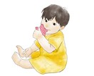 お手頃価格でお子様の水彩風イラストを制作します 【制作実績のための特別価格！（3名まで）】 イメージ3