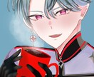 SNS向けのキラキラアイコンを描きます 彩度高めな目を惹くイラストです！ イメージ4
