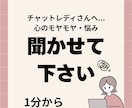 女性限定＊チャットレディさんのお話し聞きます 考え事や不安など...話しにくいことでも、聞かせて下さい☆彡 イメージ2