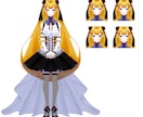 雰囲気のあるキャラクターイラスト制作致します 一枚絵、立ち絵、パーツ分けイラスト、歌ってみたイラストなど！ イメージ3