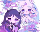 商法利用OK◆カラフルなミニキャラ描きます 周りの小物、ちょっとした背景付き イメージ1