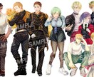 キャラクターイラストの制作いたします ＴＲＰＧや創作の設定などに！等身が高めの綺麗な絵が得意です。 イメージ3