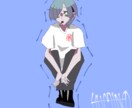 シンプルで中性的な人物を描きます 中性的な子が好きな方はぜひご依頼お願いします イメージ2