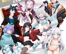 キャライラスト描きます テイスト幅広/歌みた・Vtuberモデルも！ イメージ3