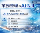 業務整理からAI活用・IT化検討資料を作成します 業務課題整理＋AI活用検討資料を作成 イメージ1