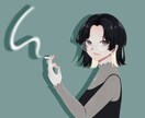 シンプルで綺麗なイラストを作成します 追加料金なし◎個人Vtuberさん向け！アイコンなどにも イメージ4