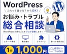 WordPressのお悩み・トラブルを診断します 「これって直せる？」からOK！1件1,000円で確認します イメージ1