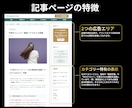 情報・まとめサイト特化のHPを制作販売します 要望に合わせカスタマイズして納品。完成済みサイトなので安心。 イメージ4