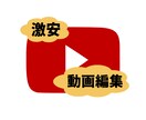 そこそこの品質の動画を激安で編集します 動画編集にお金をかけたくないけど自分でできない人向け イメージ1