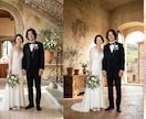 結婚写真【美的に♪リメイク】各種記念写真承ります ｜◆著名タレント多数撮影の実績◆背景合成レタッチリメイク♪ イメージ8