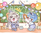 小さくかわいいまめめちびイラストを描いています 配信者向けのイラスト！スタンプやグッズ用として使えます! イメージ3