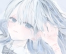 繊細×エモい【アイコン・歌ってみたサムネ】描きます 透明感・アンニュイ・エモーショナルな世界観をお描きします！ イメージ3