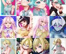 パッと目を引くキャラクターアイコンイラスト描きます あなた好みの美少女やキャラクターアイコンを制作いたします イメージ2