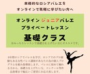 ジュニアバレエのプライベートレッスンをします 基礎力強化を求める子供たちに向けたレッスンです。 イメージ1