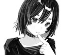 ひと味違う！可愛いモノクロイラスト描きます ミニキャラ、アイコン以外のイラスト可能です◎ご相談ください イメージ5