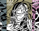 写真をもとに似顔絵、オリジナルアイコン描きます ダークで個性的な雰囲気のアイコンを制作します。 イメージ8